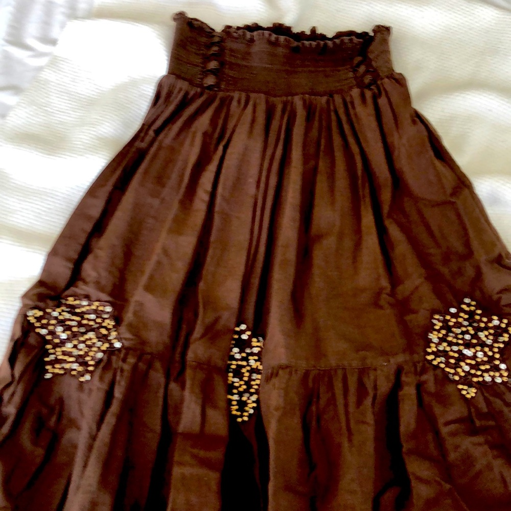 Guess Long Embellished Skirt